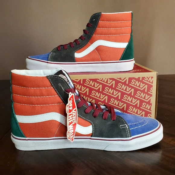 Vans Sk8-Hi Color Mix Multi Men Size 11.5, Women Size 13